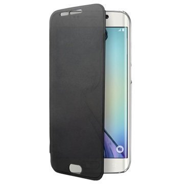 Samsung Galaxy S6 Edge Puro Sense Läppäkotelo Läpinäkyvä