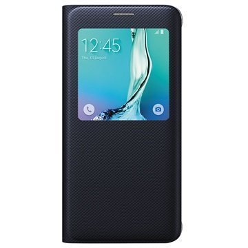 Samsung Galaxy S6 Edge+ S-View Läppäkotelo EF-CG928PBEG Sininen / Musta