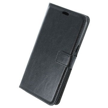 Samsung Galaxy S6 Edge+ UreParts Uranus Nahkainen Kirjamainen Suojakotelo Musta