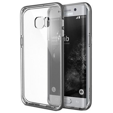 Samsung Galaxy S6 Edge+ VRS Design Crystal Bumper Series Kotelo Teräksisen Hopea