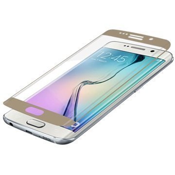 Samsung Galaxy S6 Edge Zagg InvisibleShield Glass Contour Näytönsuoja Kulta