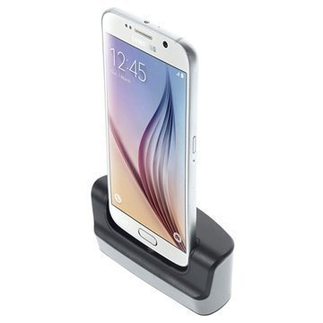 Samsung Galaxy S6 Galaxy S6 Edge 2 in 1 Pöytälaturi Harmaa