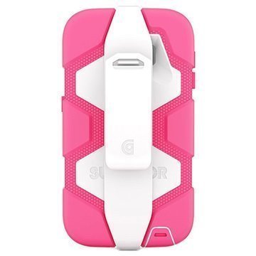 Samsung Galaxy S6 Griffin Survivor All-Terrain Kotelo Pinkki / Valkoinen