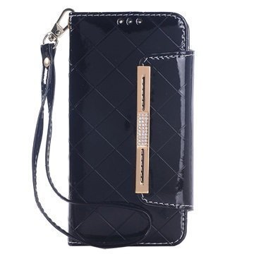 Samsung Galaxy S6 Handbag Wallet Case Black