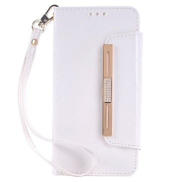 Samsung Galaxy S6 Handbag Wallet Case White