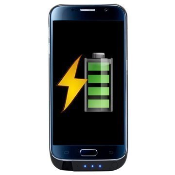 Samsung Galaxy S6 Ksix PowerCase+ Vara-akkukotelo Musta