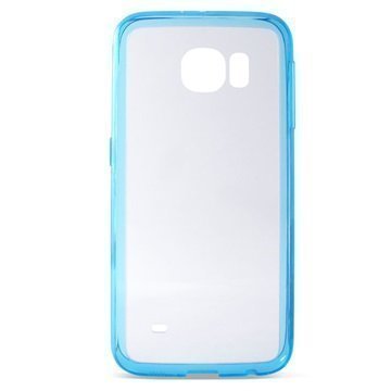 Samsung Galaxy S6 Ksix UltraSlim TPU Kuori Läpinäkyvä / Sininen
