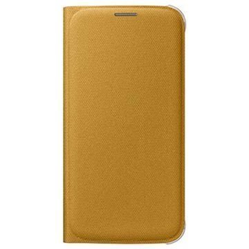 Samsung Galaxy S6 Läpällinen Lompakkomallinen Kangaskotelo EF-WG920BY Keltainen