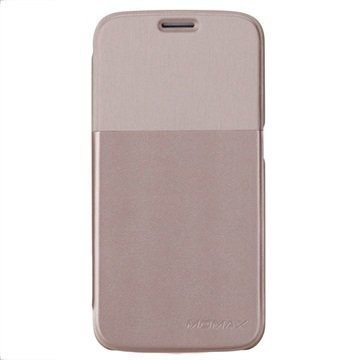 Samsung Galaxy S6 Momax Läppäkotelo Kultainen / Beige