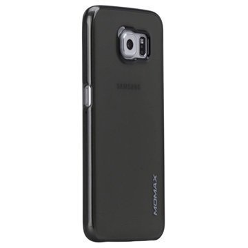 Samsung Galaxy S6 Momax Ultra Thin Series Kova Kotelo Clear Breeze Läpinäkyvä Musta