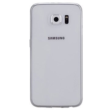 Samsung Galaxy S6 Momax Ultra Thin TPU Suojakuori Läpinäkyvä / Valkoinen