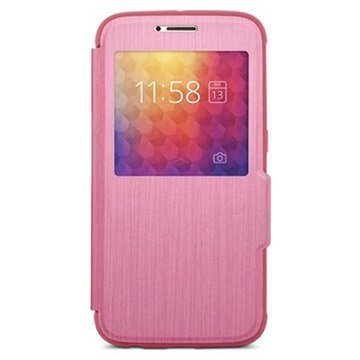 Samsung Galaxy S6 Moshi SenseCover Läppäkotelo Pinkki