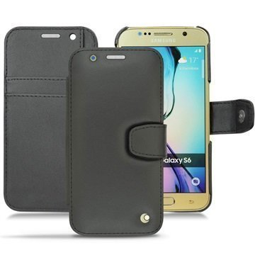 Samsung Galaxy S6 Noreve Tradition B Wallet Nahkakotelo PerpÃ©tuelle Musta
