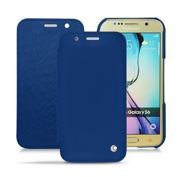 Samsung Galaxy S6 Noreve Tradition D Läpällinen Nahkakotelo PerpÃ©tuelle Ocean Sininen