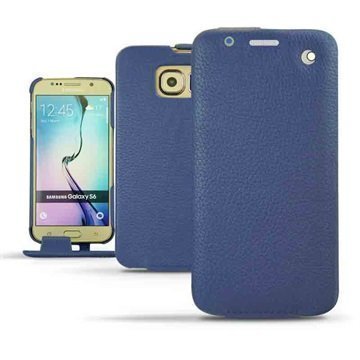 Samsung Galaxy S6 Noreve Tradition Läpällinen Nahkakotelo Ambition Indigo