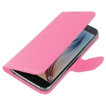 Samsung Galaxy S6 PDair Leather Case NP3JSSS6BX1 Vaaleanpunainen