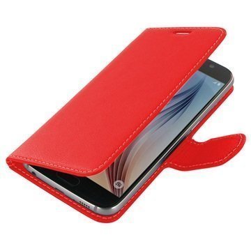 Samsung Galaxy S6 PDair Leather Case NP3RSSS6BX1 Punainen