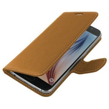 Samsung Galaxy S6 PDair Leather Case NP3TSSS6BX1 Ruskea