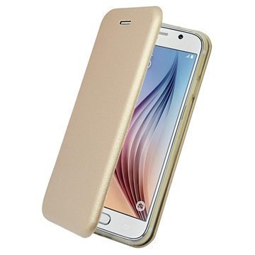 Samsung Galaxy S6 PT line kattavasti suojaava lompakkokotelo â" Kulta