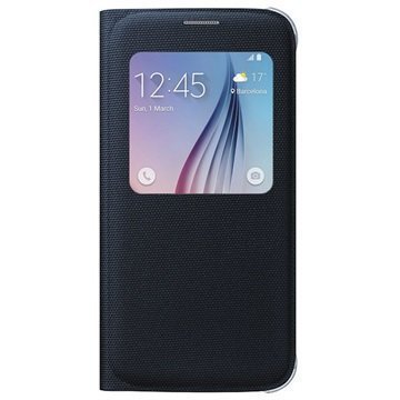 Samsung Galaxy S6 S-Ikkunallinen Läppäkotelo EF-CG920BBEGWW Musta