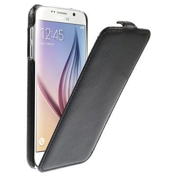 Samsung Galaxy S6 Slim Vertical Läppäkotelo Musta