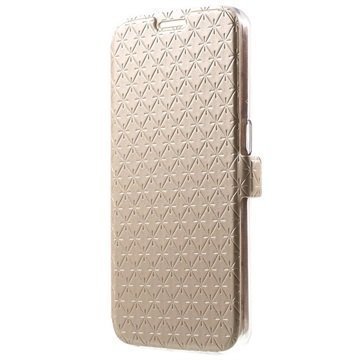 Samsung Galaxy S6 Slim Wallet Case Gold