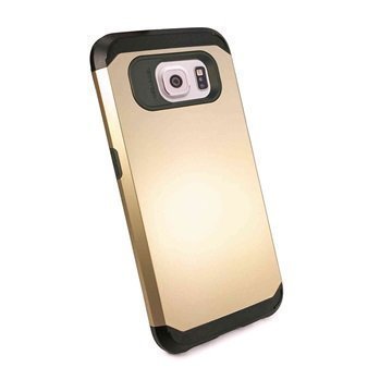 Samsung Galaxy S6 Tuff-luv Armour Kova Suojakotelo Kulta