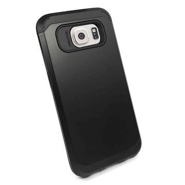 Samsung Galaxy S6 Tuff-luv Armour Kova Suojakotelo Musta