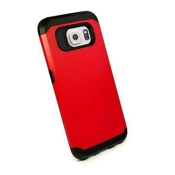 Samsung Galaxy S6 Tuff-luv Armour Kova Suojakotelo Punainen