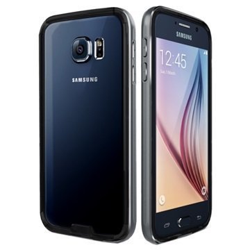 Samsung Galaxy S6 VRS Design Iron Series Suojareunus Musta / Titaani
