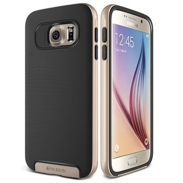 Samsung Galaxy S6 Verus Crucial Bumper Series Case Black / Shine Gold