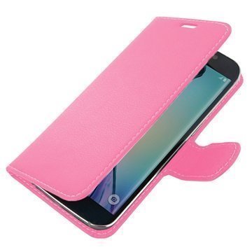 Samsung Galaxy S6 edge PDair Leather Case NP3JSS6EBX1 Vaaleanpunainen