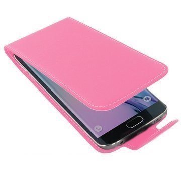 Samsung Galaxy S6 edge PDair Leather Case NP3JSS6EFX1 Vaaleanpunainen