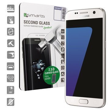 Samsung Galaxy S7 4smarts Curved Glass Näytönsuoja Valkoinen