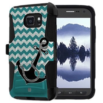 Samsung Galaxy S7 Active Beyond Cell Kombo Shell Suojakuori Anchor / Chevron