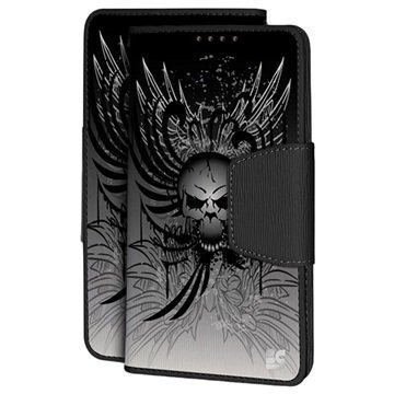 Samsung Galaxy S7 Beyond Cell Infolio Design Lompakkokotelo Wing Skull