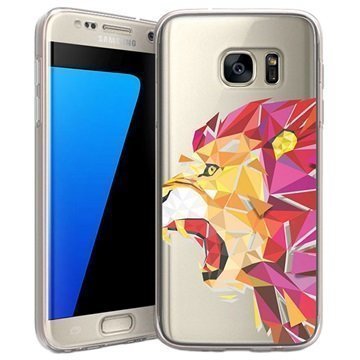 Samsung Galaxy S7 Beyond Cell Tri Max Design Kotelo 3D Lion