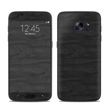 Samsung Galaxy S7 Black Woodgrain Suojakalvo