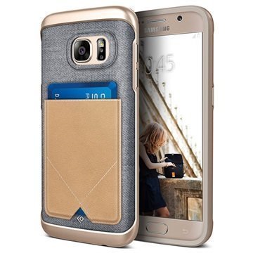Samsung Galaxy S7 Caseology Messenger Series Hybridi Suojakuori Beige