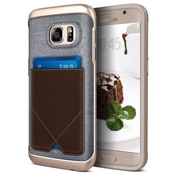 Samsung Galaxy S7 Caseology Messenger Series Hybridi Suojakuori Ruskea