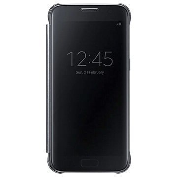 Samsung Galaxy S7 Clear View Flip Kotelo EF-ZG930CB Musta