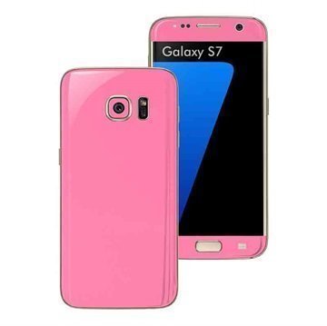 Samsung Galaxy S7 EasySkinz Matt Skin Suojakalvo Pinkki