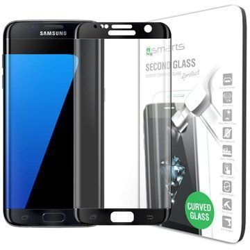 Samsung Galaxy S7 Edge 4smarts Curved Glass Näytönsuoja Tummanhopea
