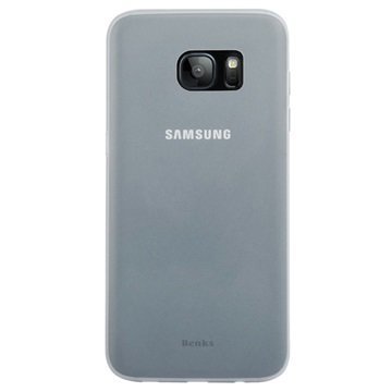 Samsung Galaxy S7 Edge Benks Magic Lollipop Ultra Ohut Suojakuori Valkoinen