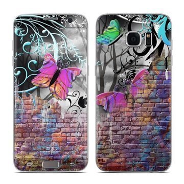 Samsung Galaxy S7 Edge Butterfly Wall Suojakalvo