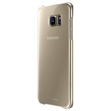 Samsung Galaxy S7 Edge Clear Suojakuori EF-QG935CF Kulta