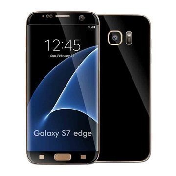 Samsung Galaxy S7 Edge EasySkinz Matta Kalvo Musta