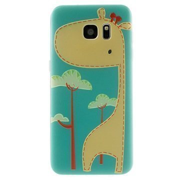 Samsung Galaxy S7 Edge Embossed TPU Case Giraffe