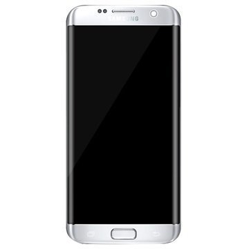 Samsung Galaxy S7 Edge Etukuori & LCD Näyttö GH97-18533B Hopea