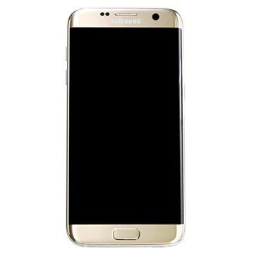 Samsung Galaxy S7 Edge Etukuori & LCD Näyttö GH97-18533C Kulta